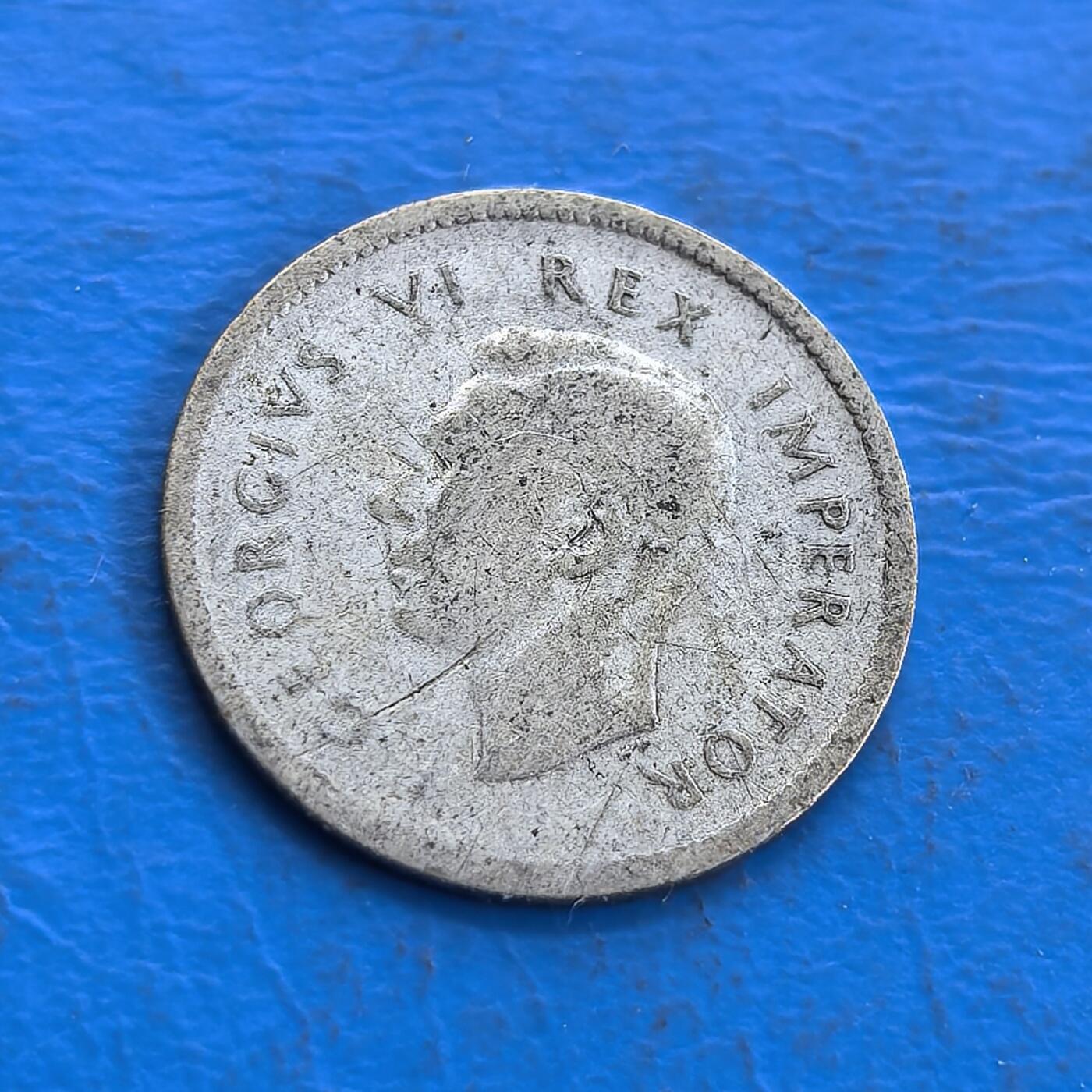 外国优质老铜币高银银币，周六九点倒数截拍，满百包邮，持续收拍 南非1939 年 3 便士银币，正面乔治六世头像雕刻细腻传神，帝国铭文环绕排布规整；背面帝王花居中，英、南非双语国名与 3D 面值搭配，本土花卉元素鲜明，银质包浆温润，兼具英伦风格与南非地域特色，工艺精致。