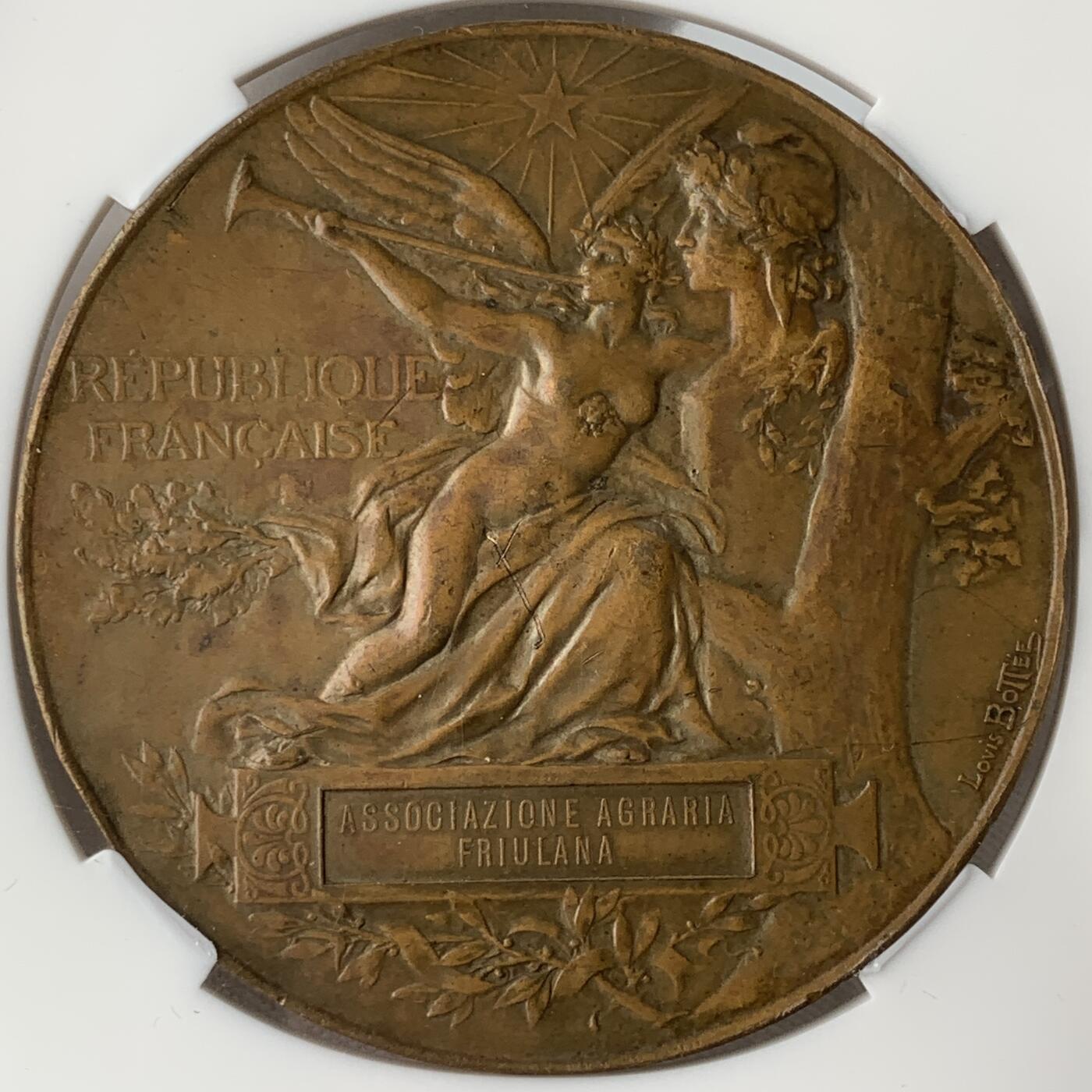 掌中浮雕-藏着的欧洲第051场 1889年法国巴黎世博会纪念大铜章 ， 63mm