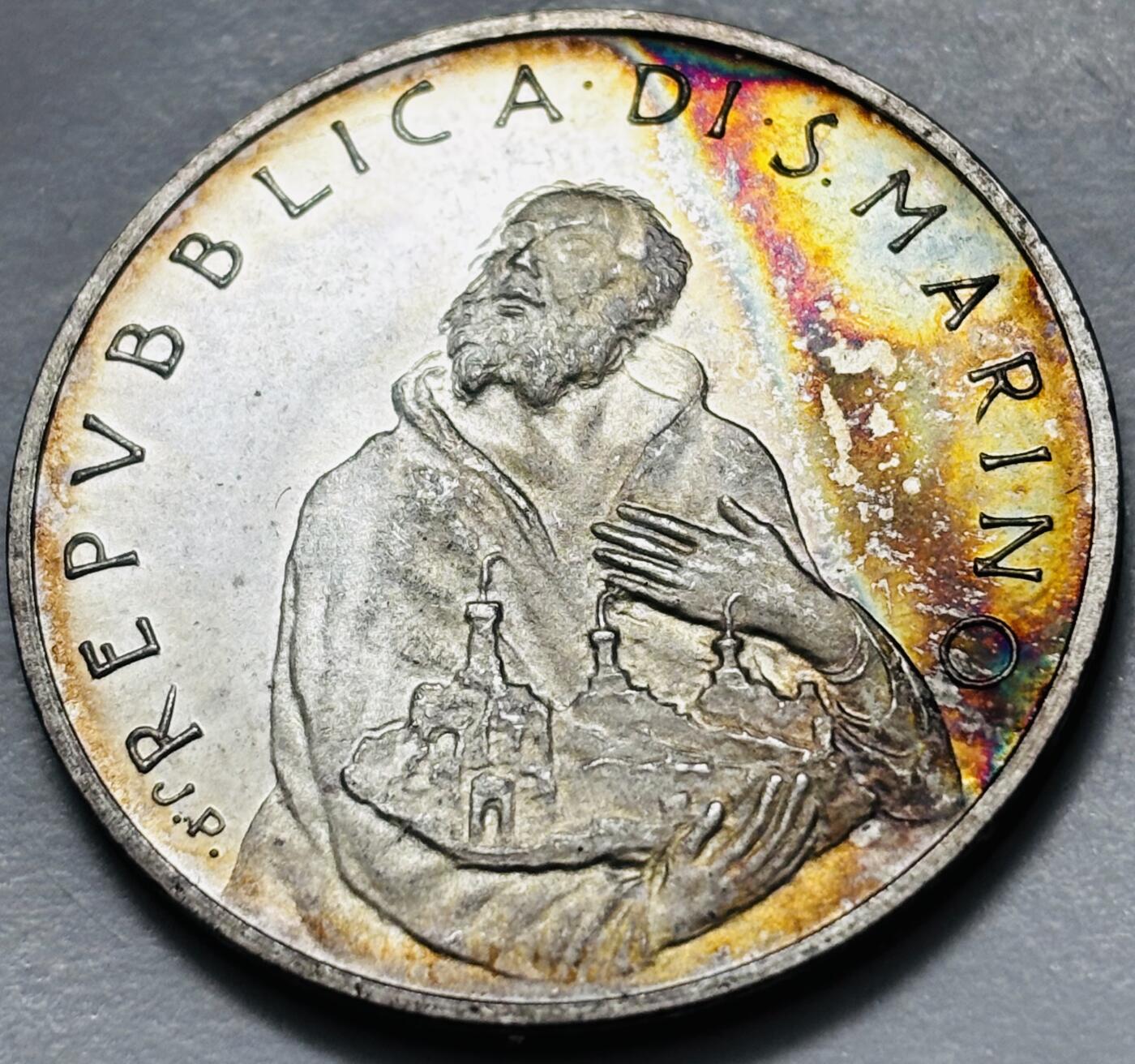 文馨钱币收藏 2026新年第五场（第 291 场）【长期接代拍品】 全新环彩五彩 1979 年圣马力诺 500 里拉银币 11 克