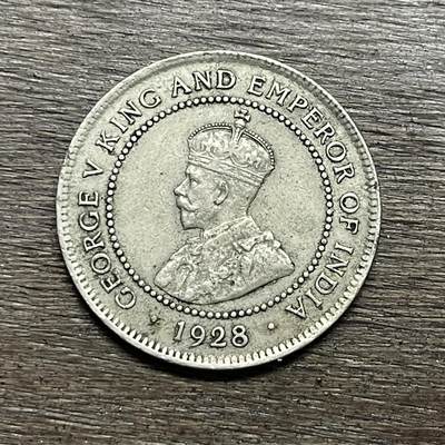 【本场4.12号发货】★第145加场★精品硬币 套币专场 不寄存，200包邮。不满200元，支付5元运费。《接受代拍 代送NGC评级》 - 83【无寄存】1928 极美 牙买加 乔五 1便士 镍币