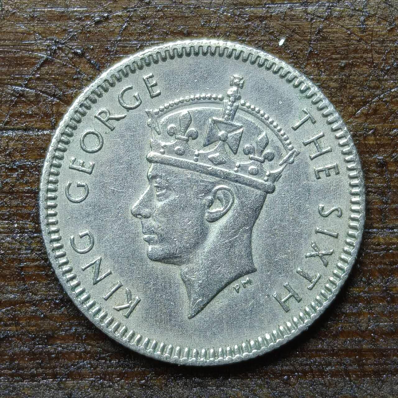 【铜匠收藏】★第140场★散币场。不寄存，30包邮。不满30元，支付5元运费。《接受代拍 代送NGC评级》 96【无寄存】英属马来亚 1950年 5分