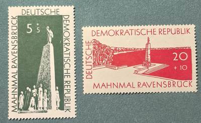 盛世勋华——号角文化勋章邮票专场拍卖第302期 - 东德1957年发行 2全新票 拉文斯布吕克纪念碑