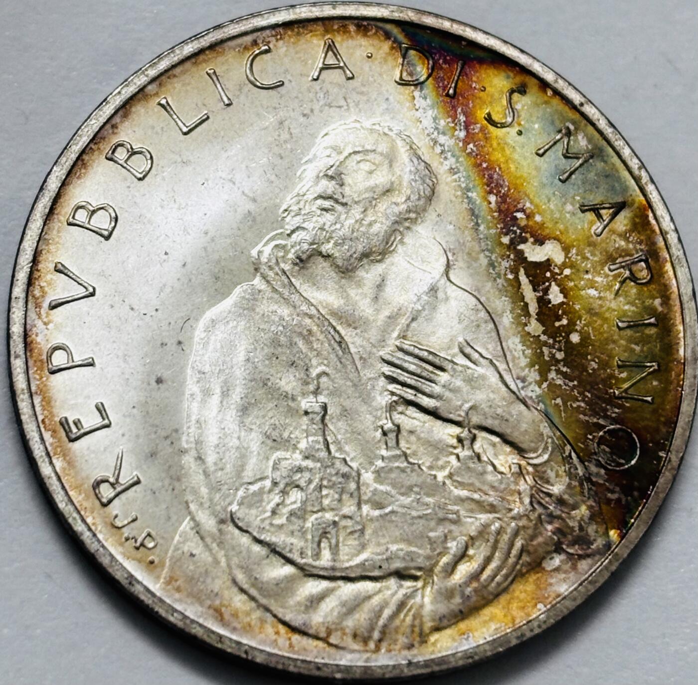 文馨钱币收藏 2026新年第五场（第 291 场）【长期接代拍品】 全新环彩五彩 1979 年圣马力诺 500 里拉银币 11 克