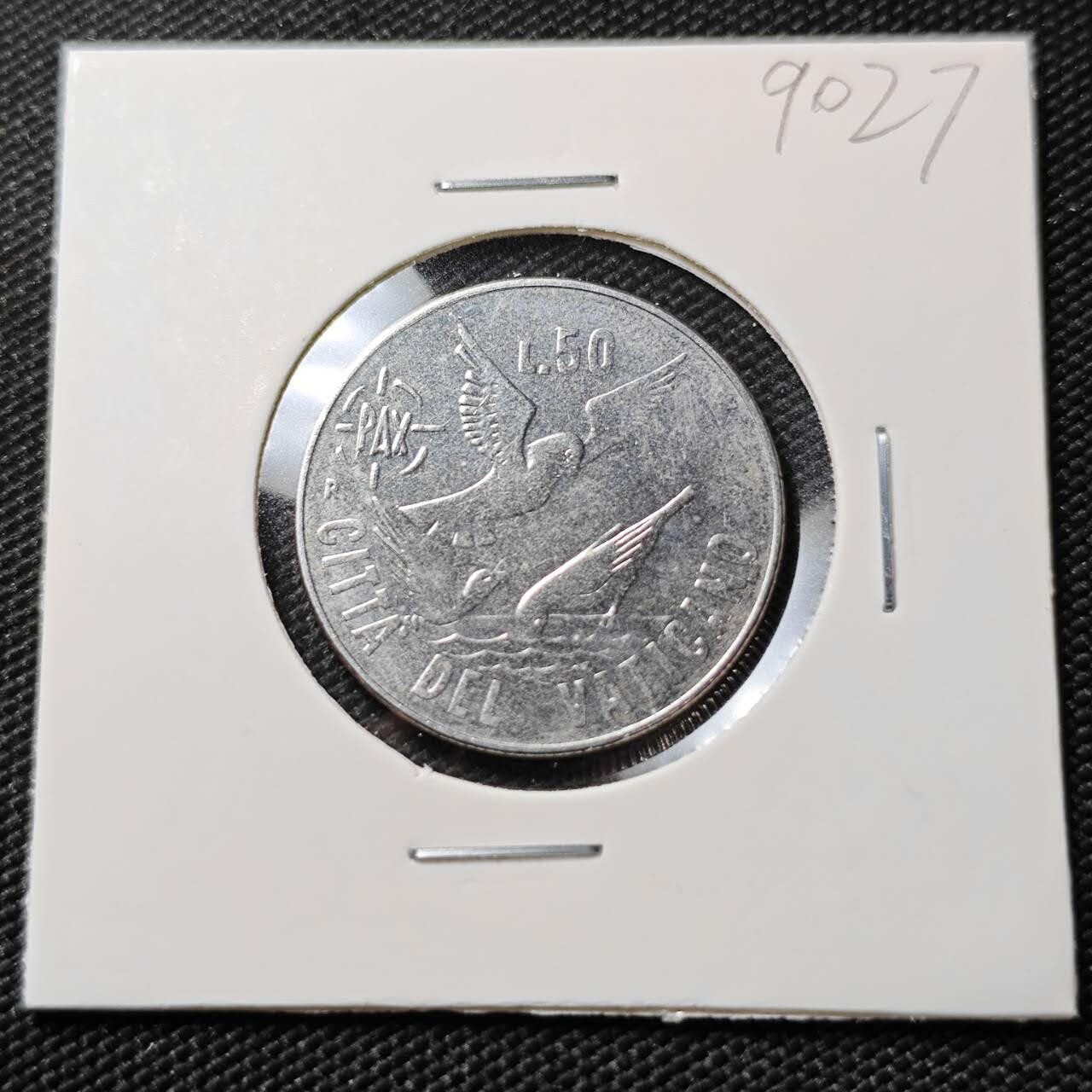 KK钱币收藏小铺  第390期  2月预留时间 周末发货  梵蒂冈50里拉