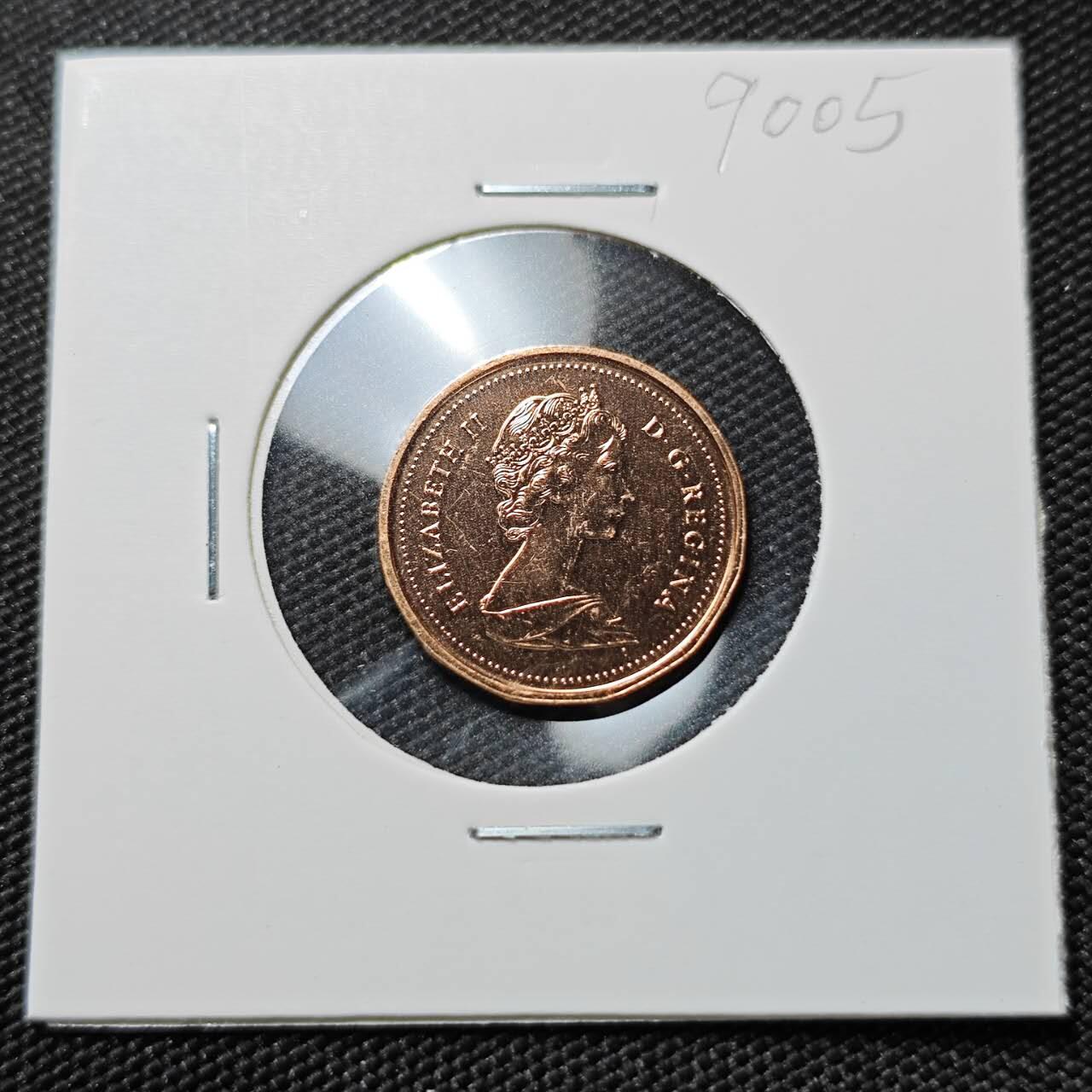 KK钱币收藏小铺  第390期  2月预留时间 周末发货  1985加拿大1分精制币