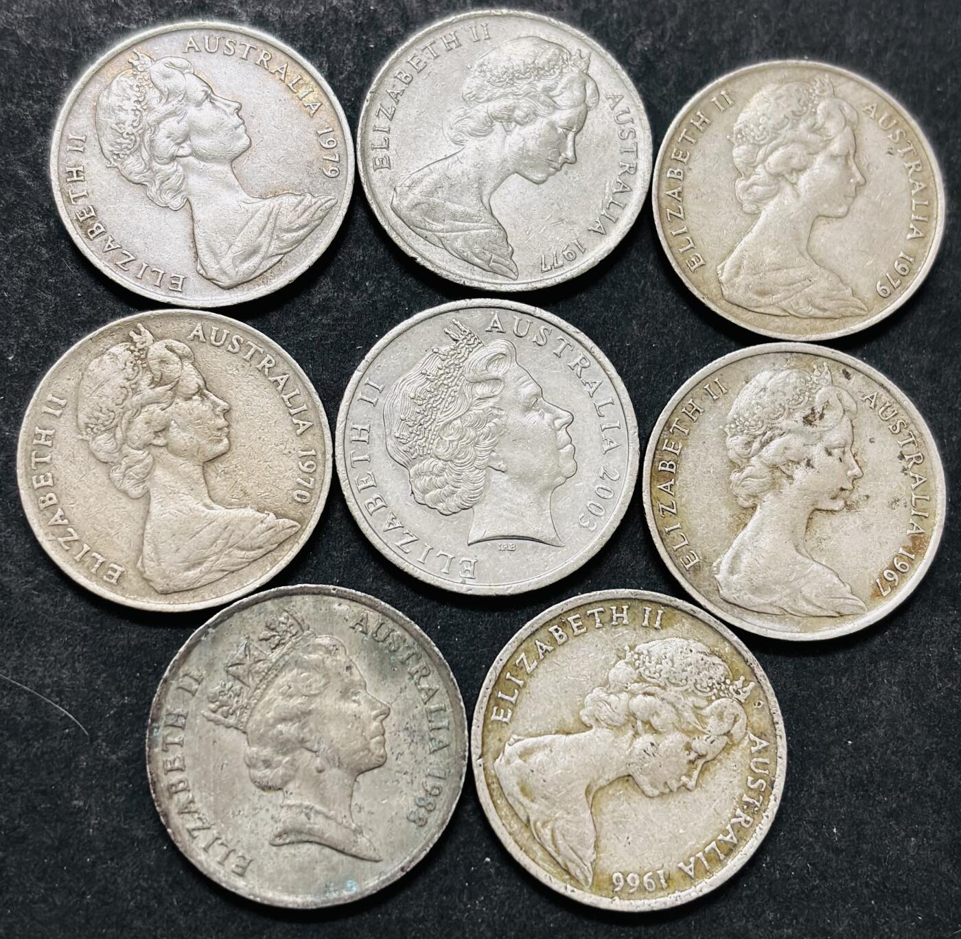 文馨钱币收藏 2026新年第五场（第 291 场）【长期接代拍品】 新西兰各时期女王 10 分一组