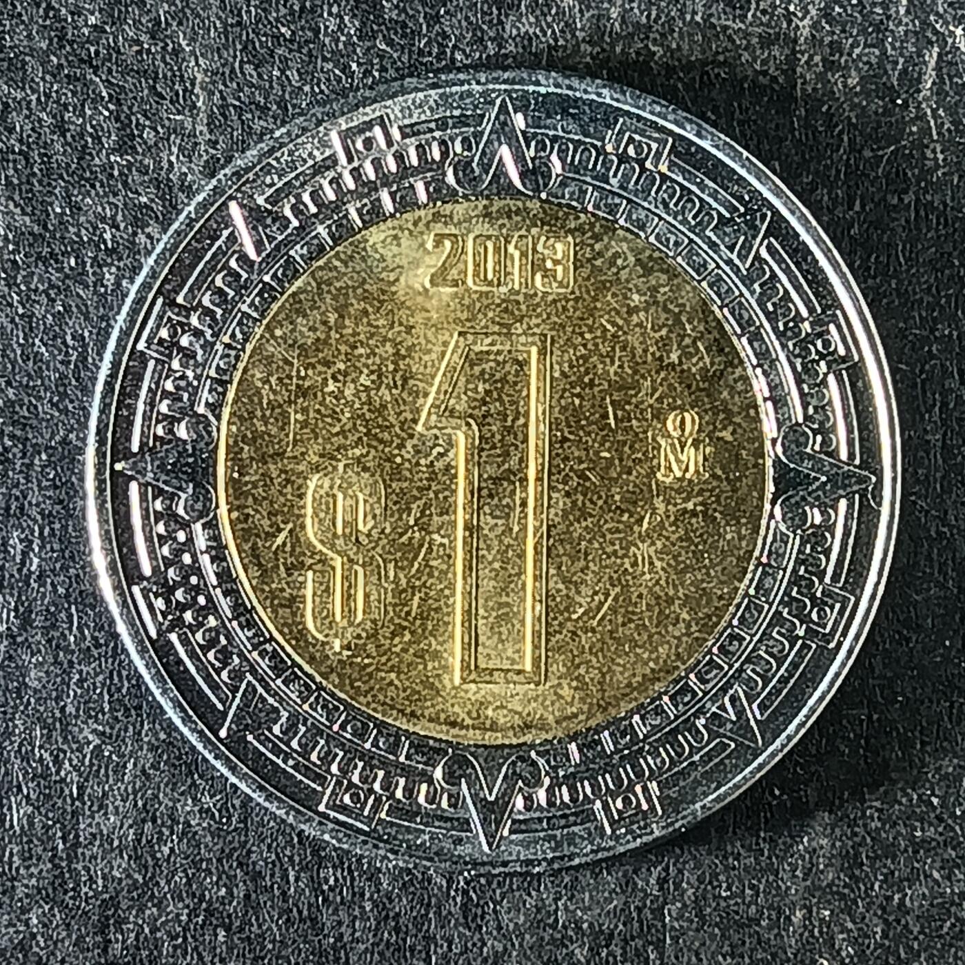 逸泉钱币2026第十五场世界钱币纪念币纸钞A883-1213A 1149 墨西哥1比索玛亚鹰蛇