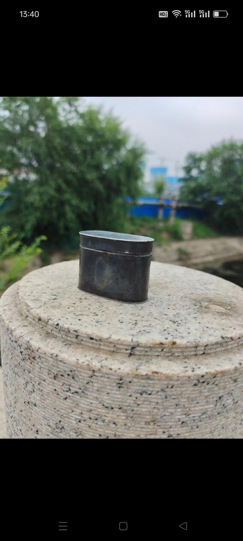 清代银烟膏盒，材质好，品相好，保老保真，懂的来