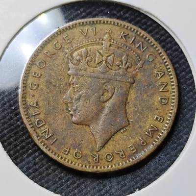 KK钱币收藏小铺  第390期  2月预留时间 周末发货 -  1947英属牙买加半便士铜币