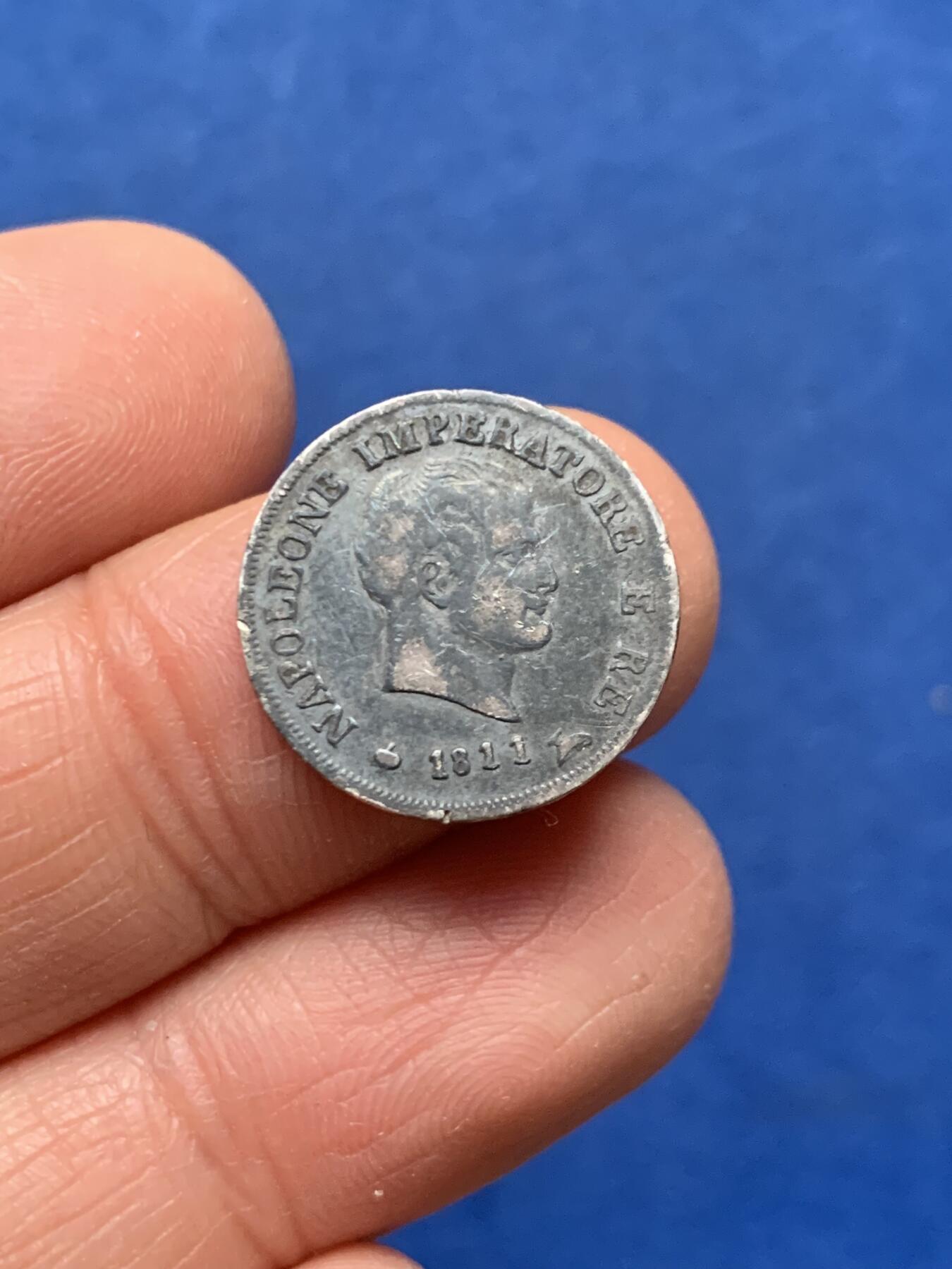 《竞宝斋》第462场 周日，周一，2场连拍 （全场包邮）欢迎送拍 意大利1811年拿破仑10索迪银币