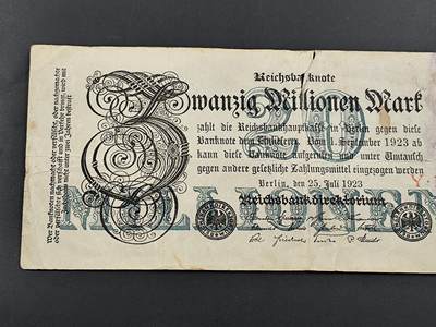 1月25日徽章钱币专场 - 魏玛德国2000万德国马克纸币