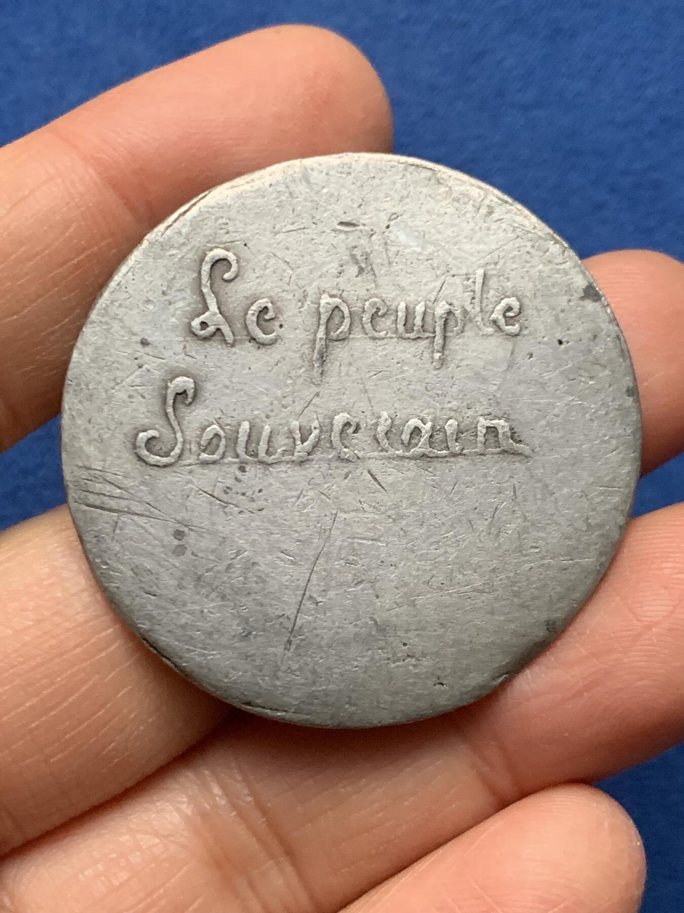 《竞宝斋》第462场 周日，周一，2场连拍 （全场包邮）欢迎送拍 四枚一组 法国古典章牌 86.4克 27-41mm