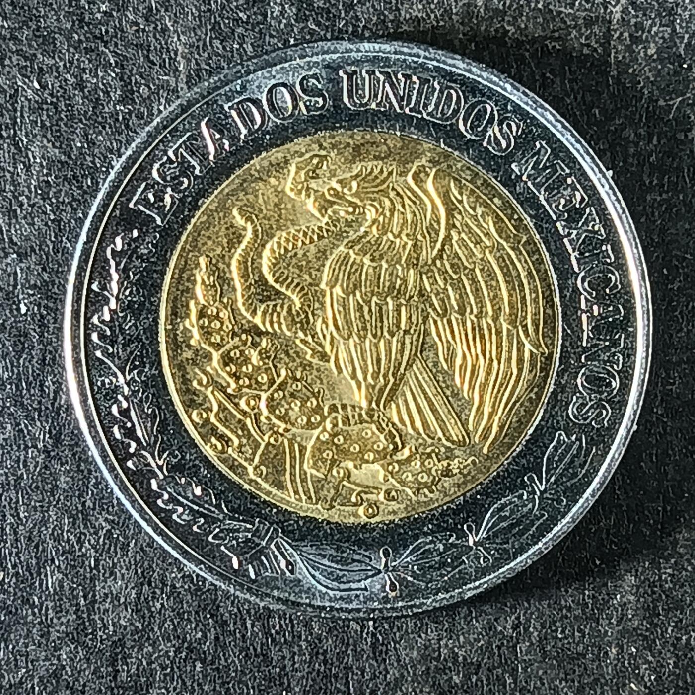 逸泉钱币2026第十五场世界钱币纪念币纸钞A883-1213A 1149 墨西哥1比索玛亚鹰蛇