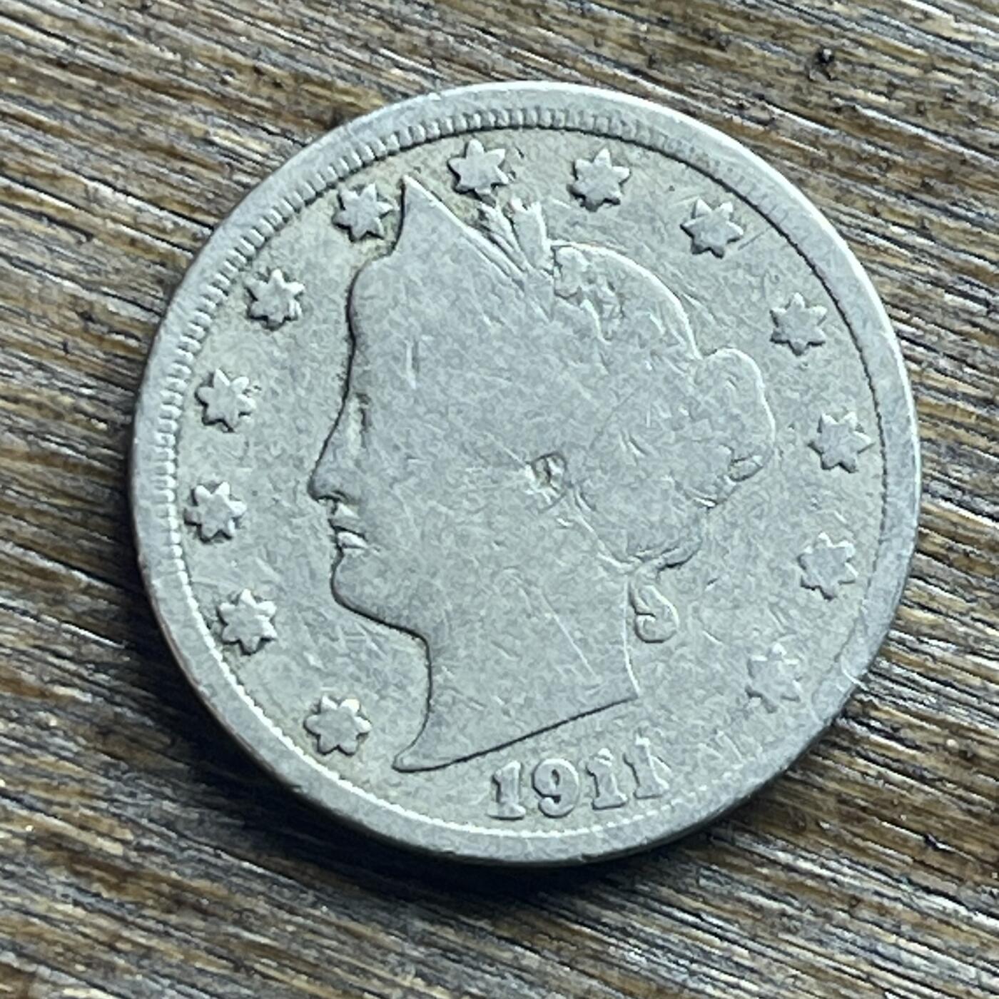 【本场4.12号发货】★第145加场★精品硬币 套币专场 不寄存，200包邮。不满200元，支付5元运费。《接受代拍 代送NGC评级》 88【无寄存】1911 美国 自由女神 V字 5分 镍币