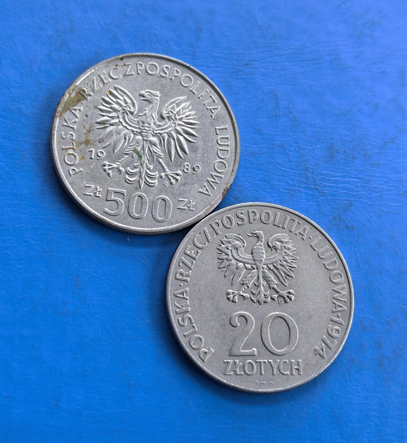 外国优质老铜币高银银币，周六九点倒数截拍，满百包邮，持续收拍 波兰纪念币2枚