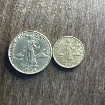 【本场4.12号发货】★第145加场★精品硬币 套币专场 不寄存，200包邮。不满200元，支付5元运费。《接受代拍 代送NGC评级》 - 1【无寄存】菲律宾 硬币 2枚 镍币