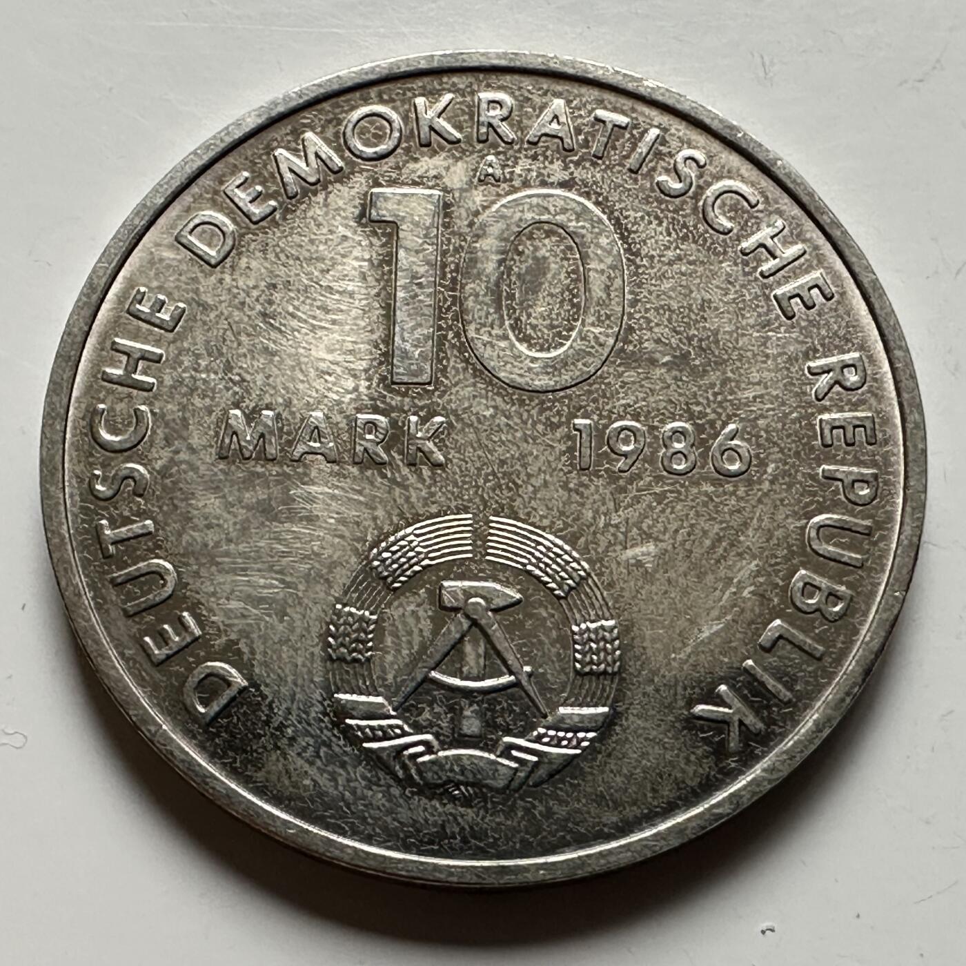 🌹外币初藏🌹🐯2026年第12场  每周二四六晚8️⃣点 接代拍 东德1986年10马克纪念币