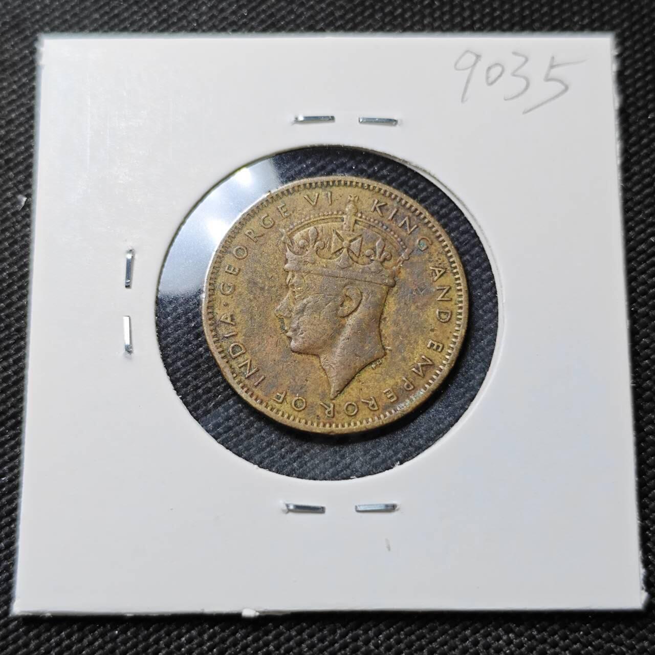 KK钱币收藏小铺  第390期  2月预留时间 周末发货  1947英属牙买加半便士铜币