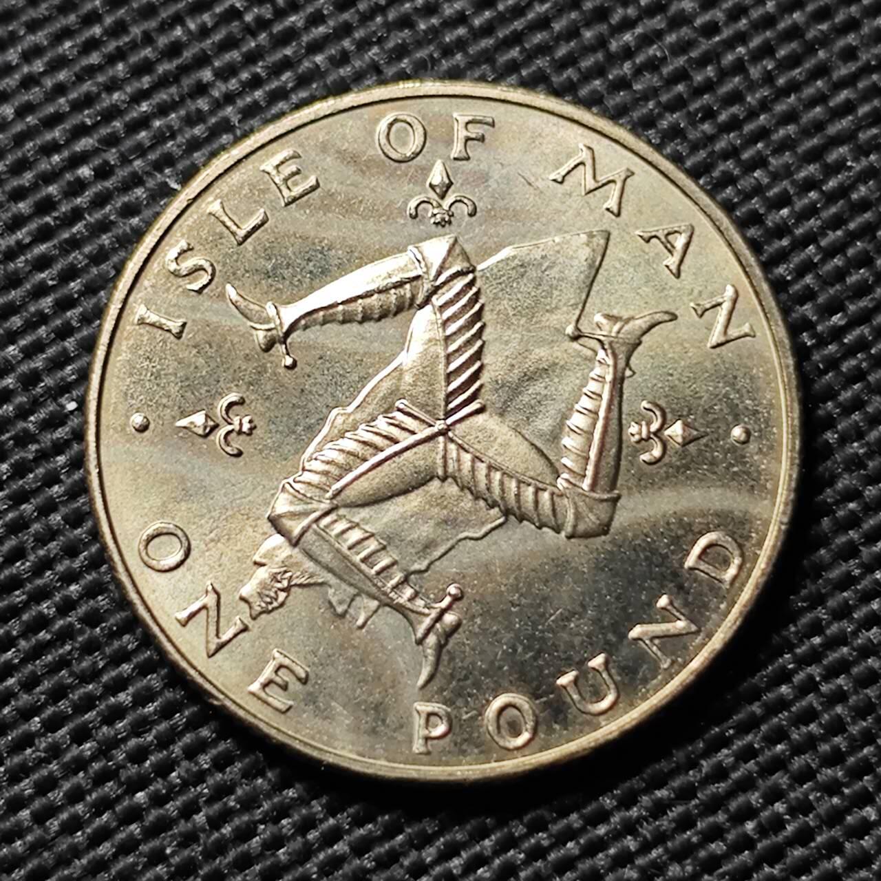 KK钱币收藏小铺  第400期  百期特拍（四拍之四）2月预留时间 周末发货  1978马恩岛1镑 好品