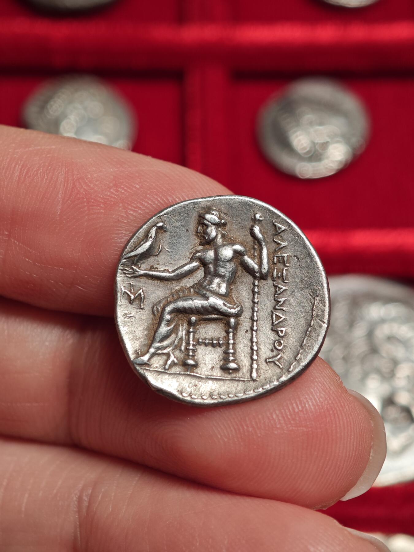 评级古希腊亚历山大大力神一德银币