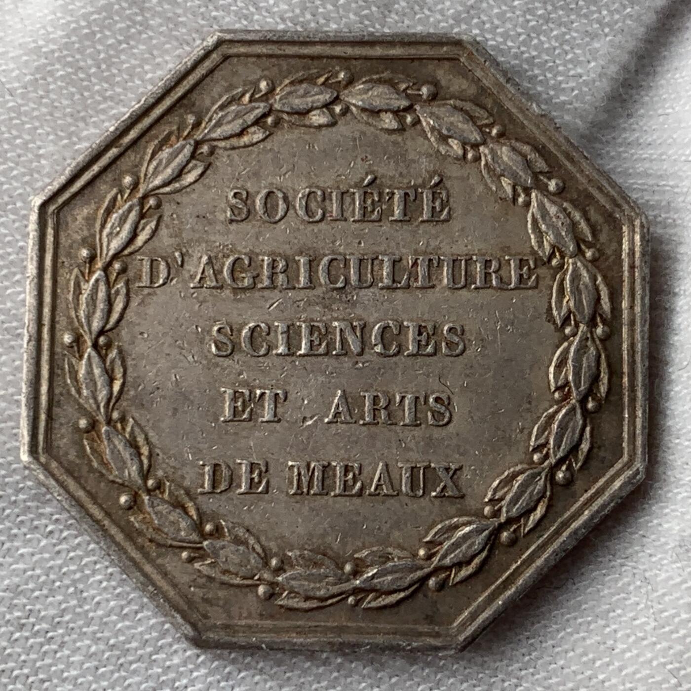 掌中浮雕-藏着的欧洲第051场 法国农业八角银章，对边25mm，7.8g