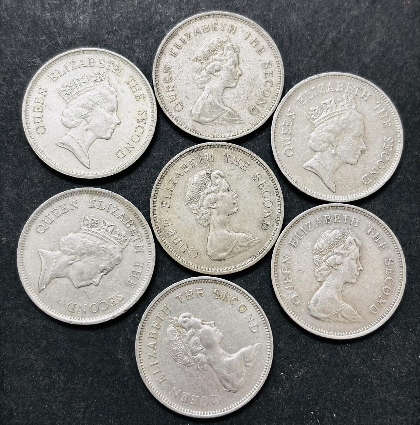 文馨钱币收藏 2026新年第五场（第 291 场）【长期接代拍品】 英属香港各时期女王一元一组