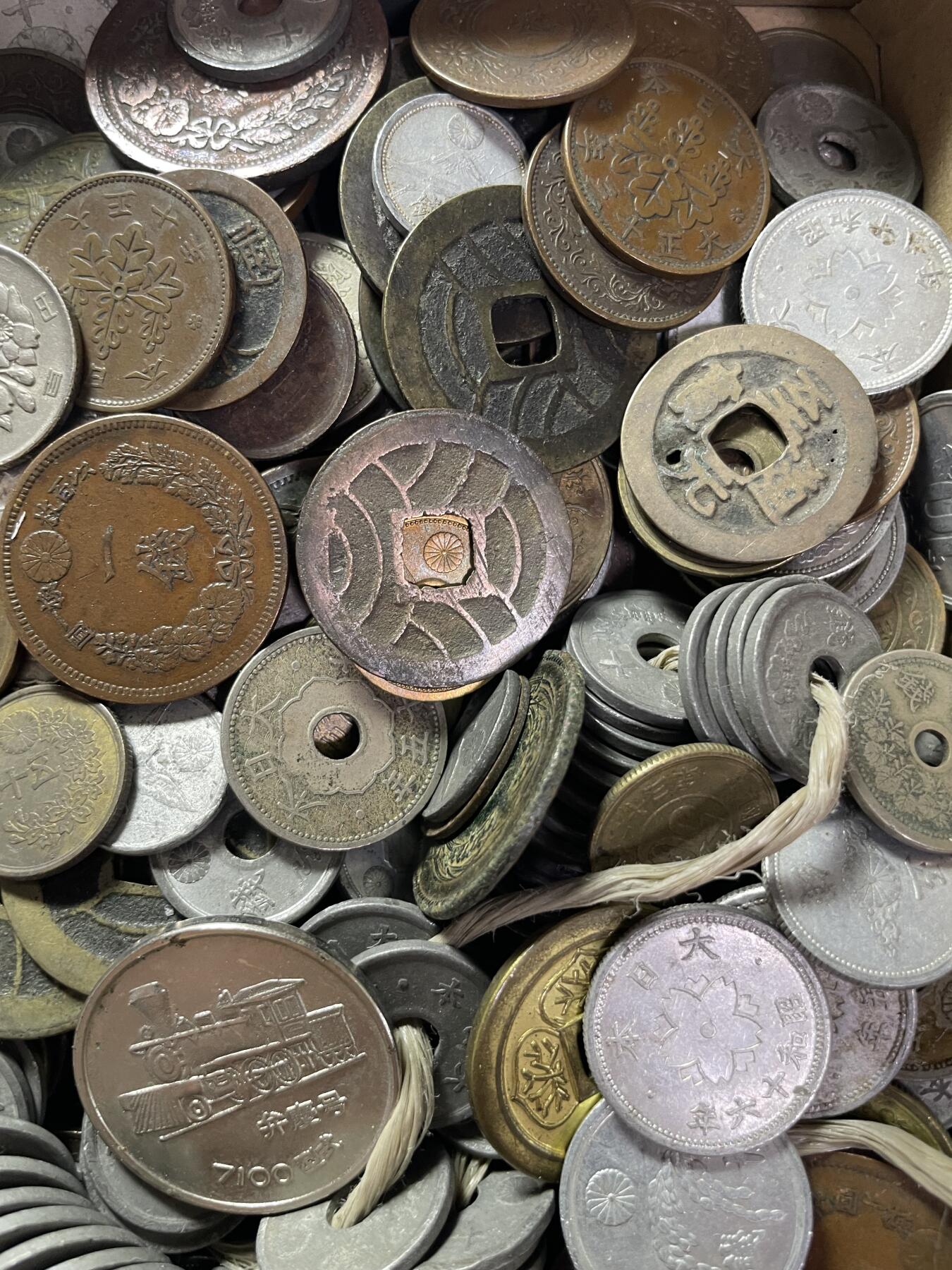 回流0125 日币2.9公斤（5.8斤）烂破币已扔