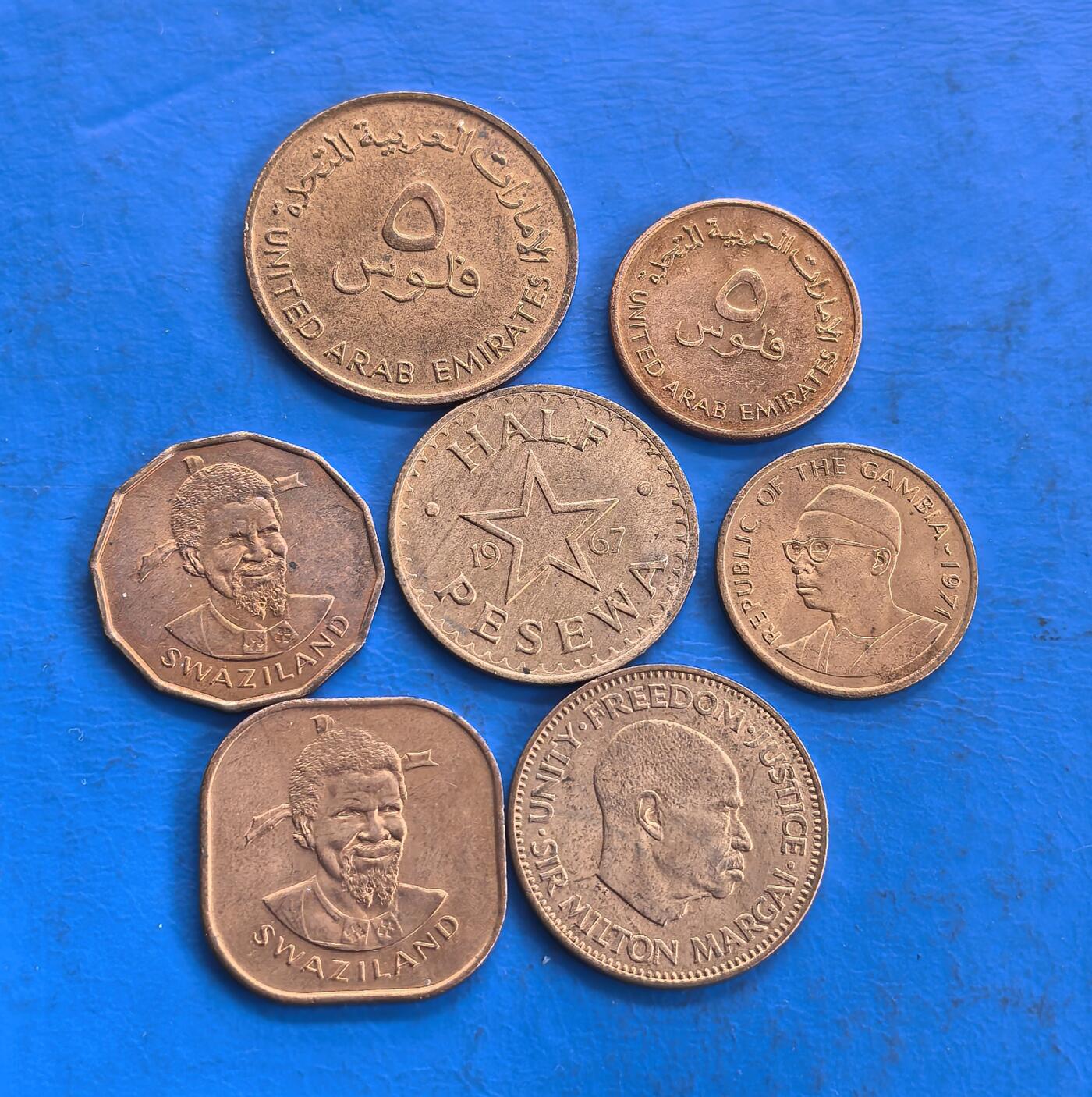 外国优质老铜币高银银币，周六九点倒数截拍，满百包邮，持续收拍 沙特、斯威士兰、加纳、冈比亚、塞拉利昂