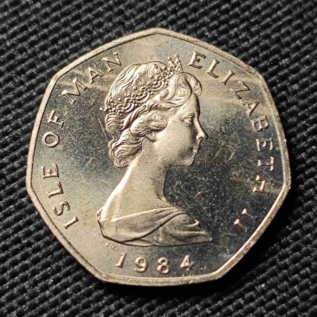 KK钱币收藏小铺  第400期  百期特拍（四拍之四）2月预留时间 周末发货   1984马恩岛20便士