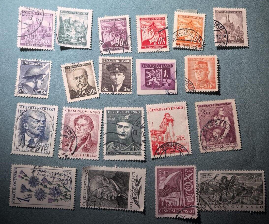 盛世勋华——号角文化勋章邮票专场拍卖第302期 捷克斯洛伐克（社会主义）邮政1940年代发行邮票20枚