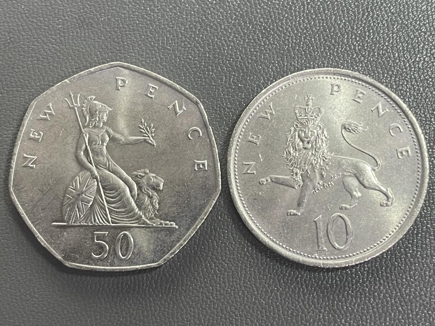 回流0201 英国新便士两枚