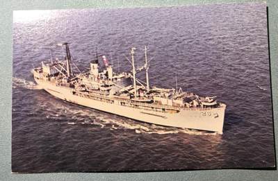 盛世勋华——号角文化勋章邮票专场拍卖第302期 - 美国冷战时期军舰专题明信片 美国海军“谢南多厄”号（AD-26）补给舰 