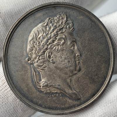 掌中浮雕-藏着的欧洲第051场 - 法国商业保险经纪人银章，34.58mm，17.96g