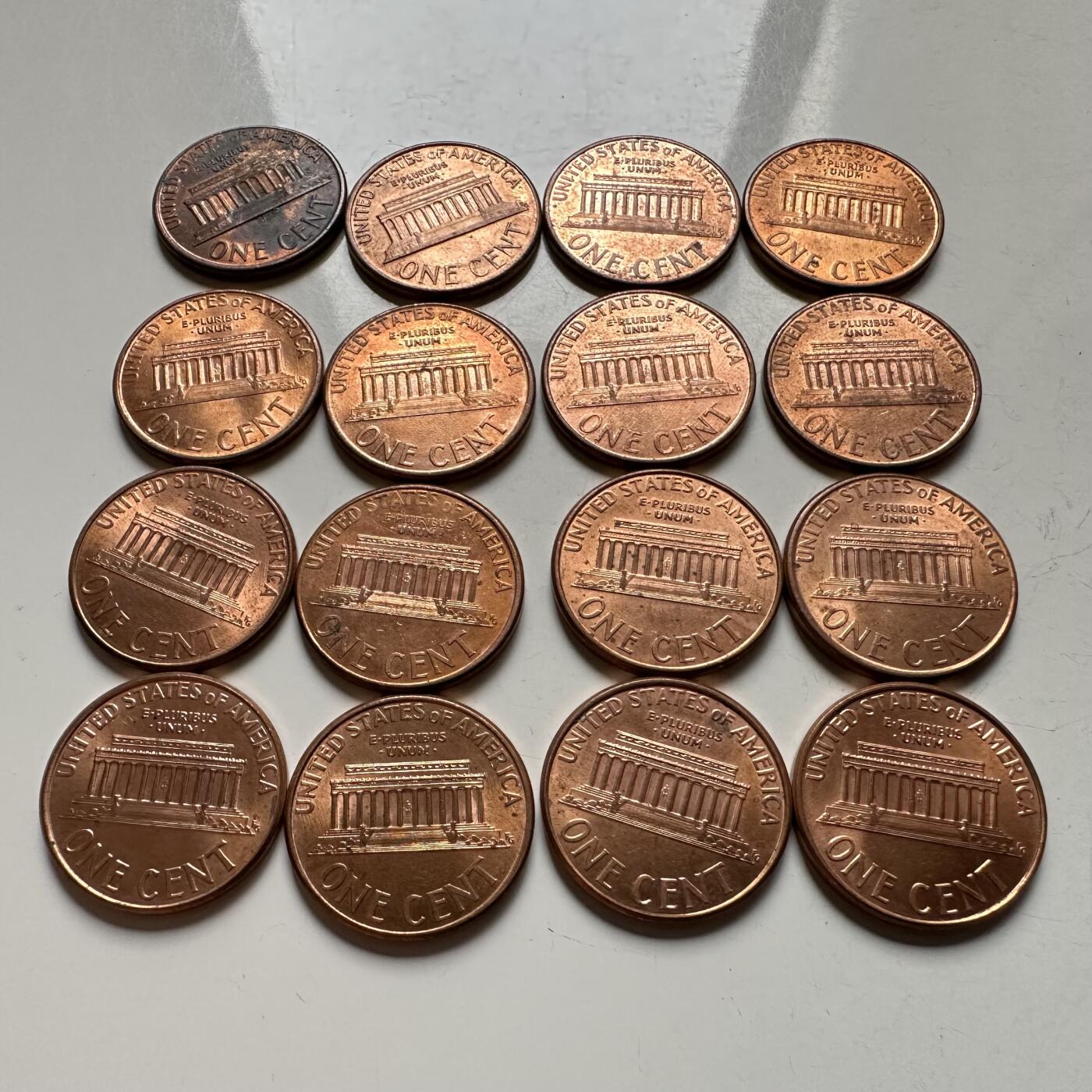 🌹外币初藏🌹🐯2026年第12场  每周二四六晚8️⃣点 接代拍 1991–2006年一美分16枚年份币 全新