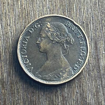 【本场4.12号发货】★第145加场★精品硬币 套币专场 不寄存，200包邮。不满200元，支付5元运费。《接受代拍 代送NGC评级》 - 23【无寄存】1860 英国 维多利亚 1法新 铜币