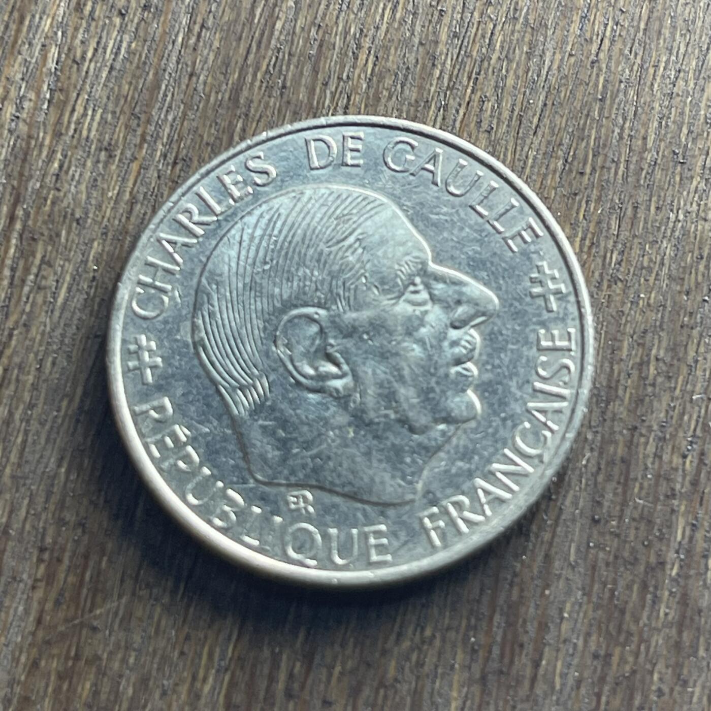 【本场4.12号发货】★第145加场★精品硬币 套币专场 不寄存，200包邮。不满200元，支付5元运费。《接受代拍 代送NGC评级》 7【无寄存】1988 法国 戴高乐去世30周年 5法郎