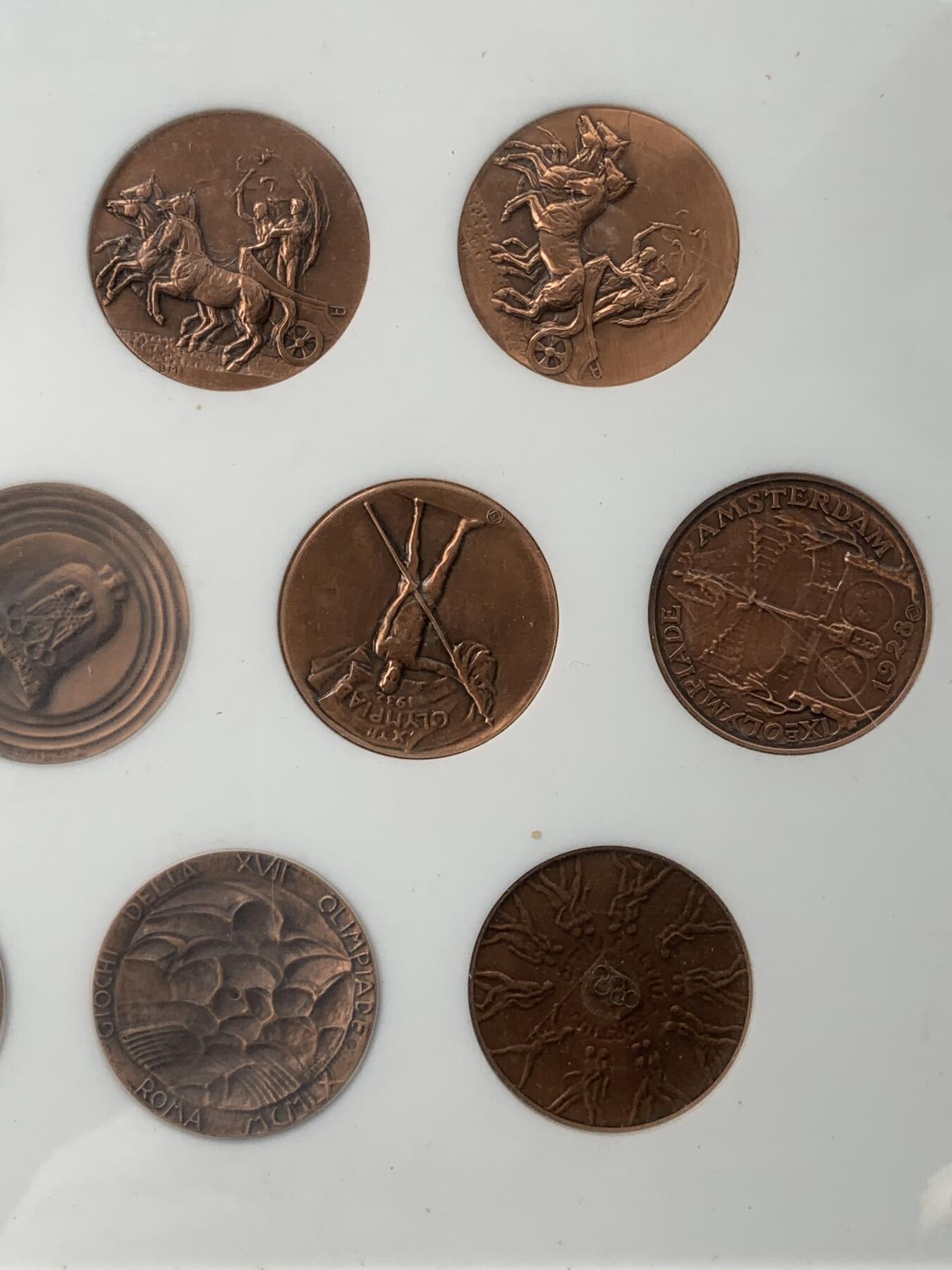 掌中浮雕-藏着的欧洲第051场 日本复刻奥运历史纪念铜章，40mm*13枚