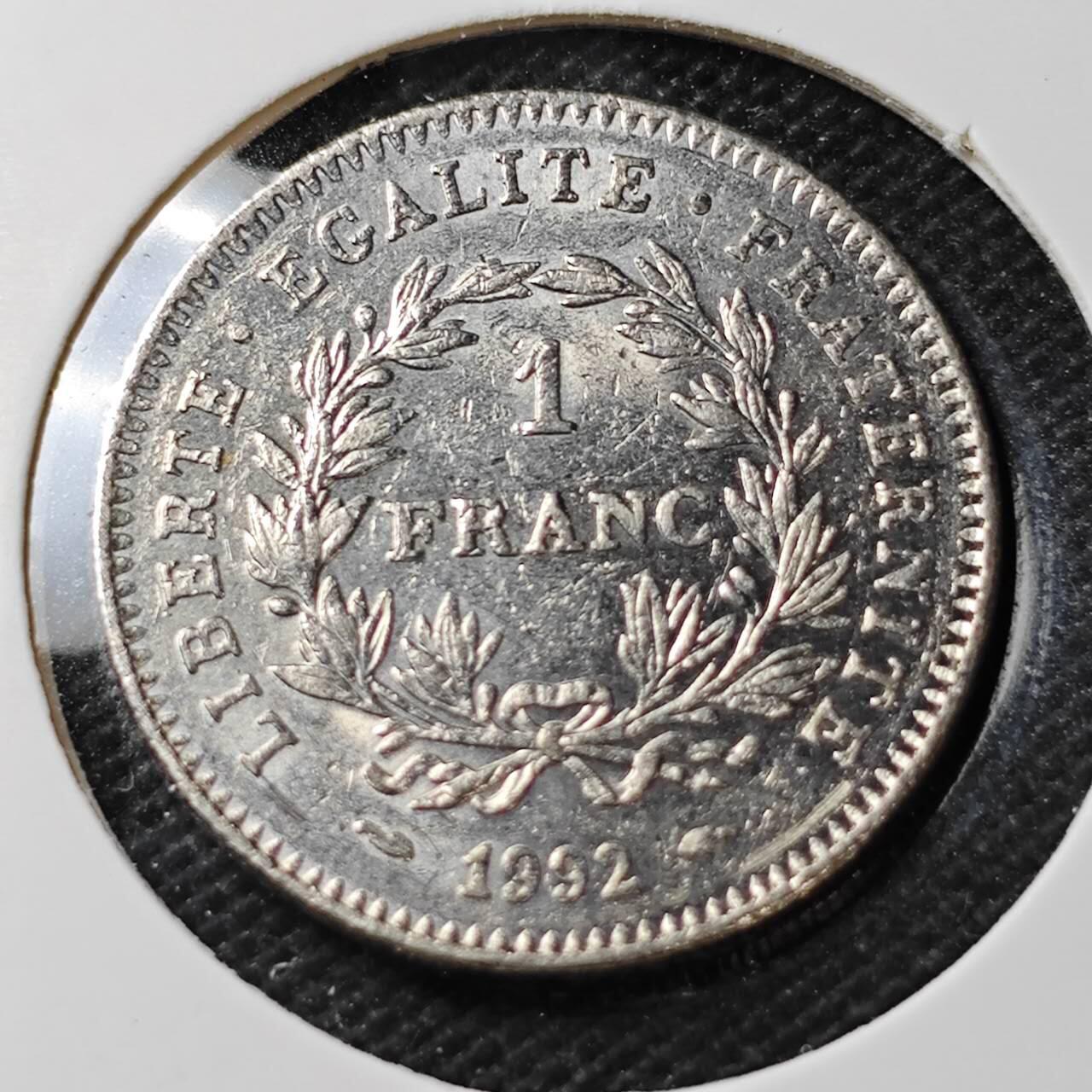 KK钱币收藏小铺  第389期  2月预留时间 周末发货  法国1法郎