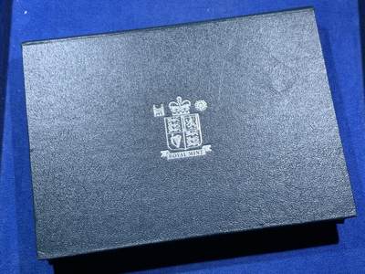 《竞宝斋》第462场 周日，周一，2场连拍 （全场包邮）欢迎送拍 - 英国1996年精制套币，带1枚5英镑女王70大寿精制纪念币，1枚2英镑欧洲杯精制纪念币，1枚1英镑凯尔特十字精制纪念币，9枚币，盒证齐全，品相精美，蓝色盒装