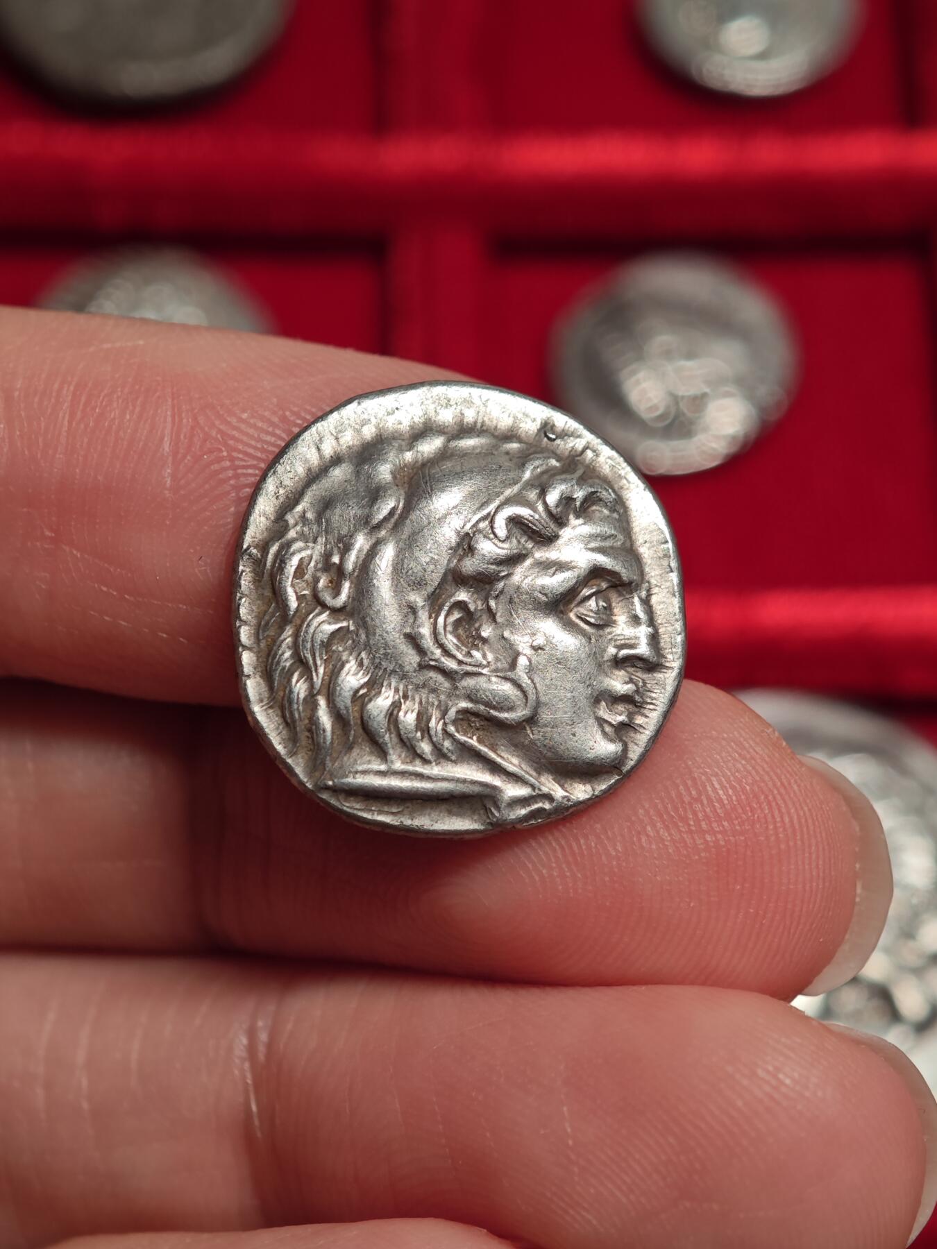 评级古希腊亚历山大大力神一德银币