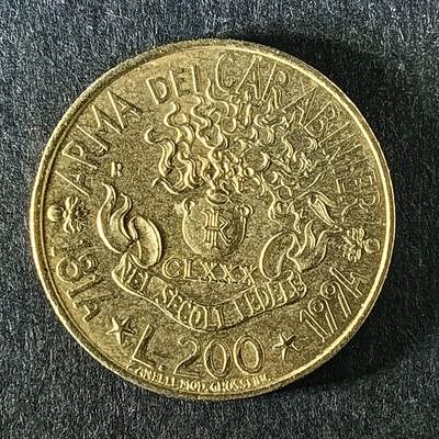 逸泉钱币2026第十五场世界钱币纪念币纸钞A883-1213A - 1084 意大利200里拉硬币