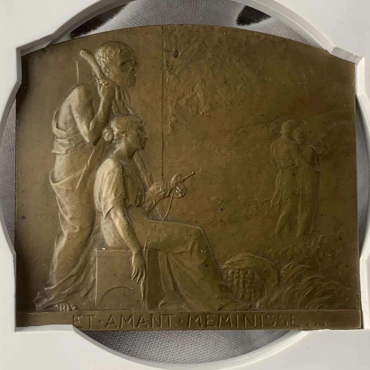 掌中浮雕-藏着的欧洲第051场 法国结婚铜章，65*72mm