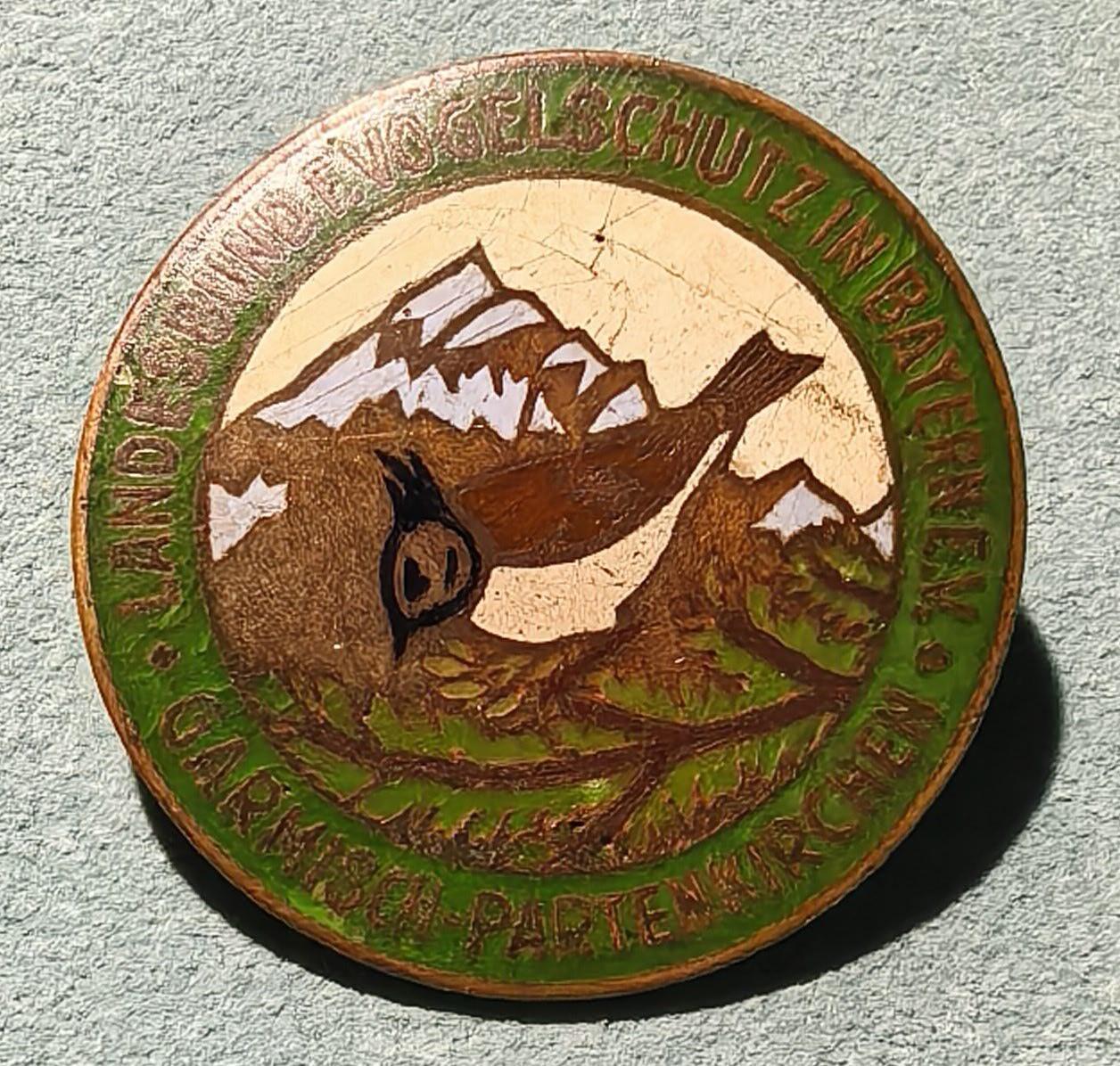 盛世勋华——号角文化勋章邮票专场拍卖第302期 德国（联邦）巴伐利亚州鸟类保护协会（ Landesbund Vogelschutz in Bayern e.V.）加米施-帕滕基兴分会证章 