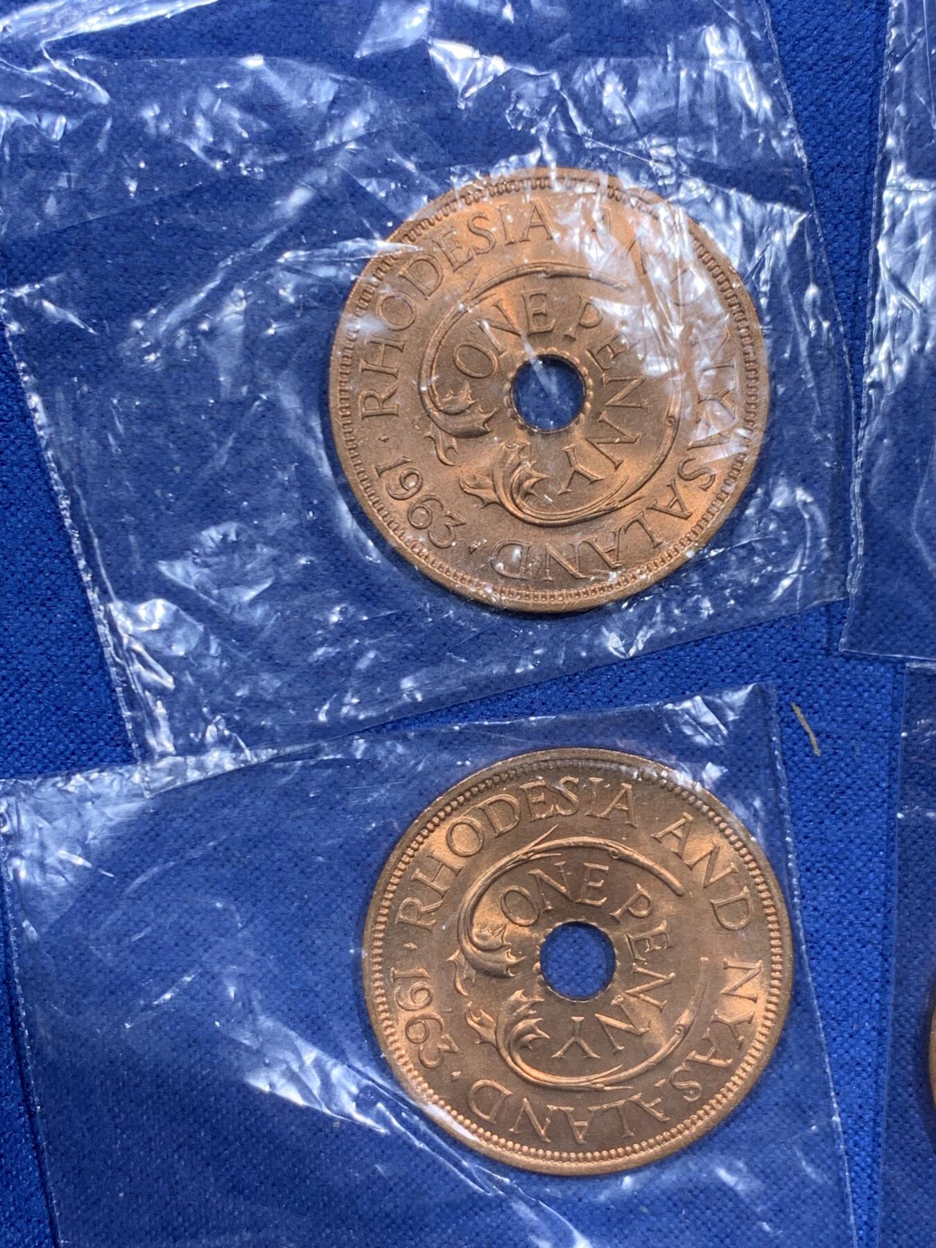 《竞宝斋》第462场 周日，周一，2场连拍 （全场包邮）欢迎送拍 四枚一组 原卷拆尼亚萨兰铜币