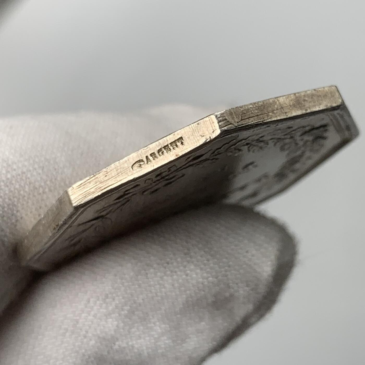 掌中浮雕-藏着的欧洲第051场 法兰西银行成立八角银章，对边36mm，24.3g