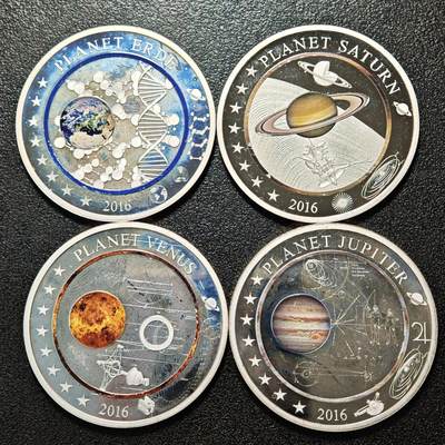 【德藏】世界币章拍卖第163期（拍品征集中~欢迎藏友联系） - 4枚一组 现代德国纪念银章 333银 直径约：40mm/枚；重约：20g/枚