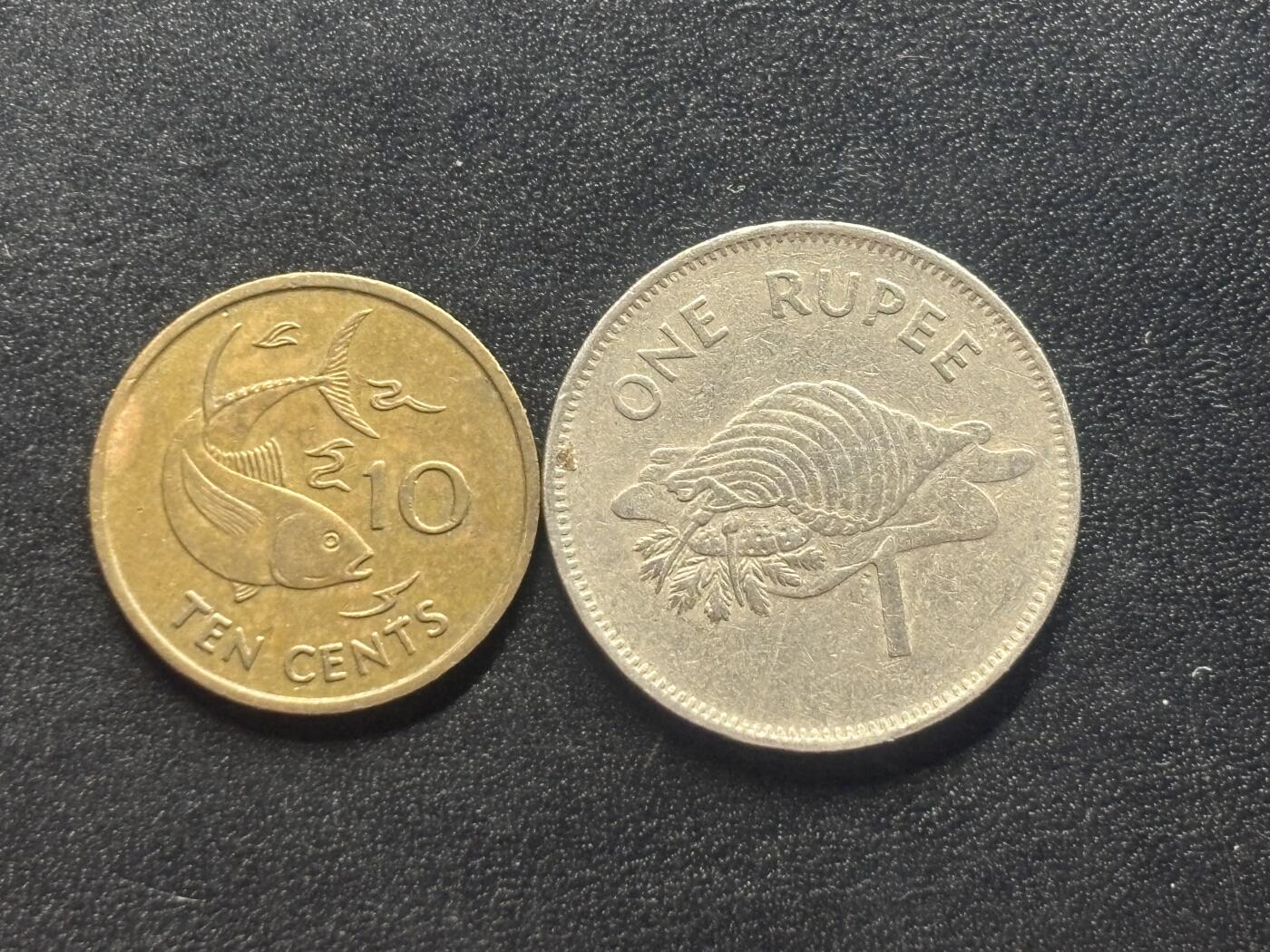 邮泉阁限时拍卖第四十场 非洲专场（硬币在国外。请付邮费6元。） 塞舌尔2枚