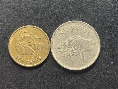 邮泉阁限时拍卖第四十场 非洲专场（硬币在国外。请付邮费6元。） - 塞舌尔2枚