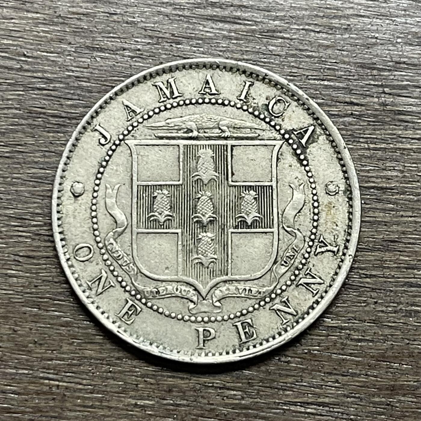 【本场4.12号发货】★第145加场★精品硬币 套币专场 不寄存，200包邮。不满200元，支付5元运费。《接受代拍 代送NGC评级》 83【无寄存】1928 极美 牙买加 乔五 1便士 镍币