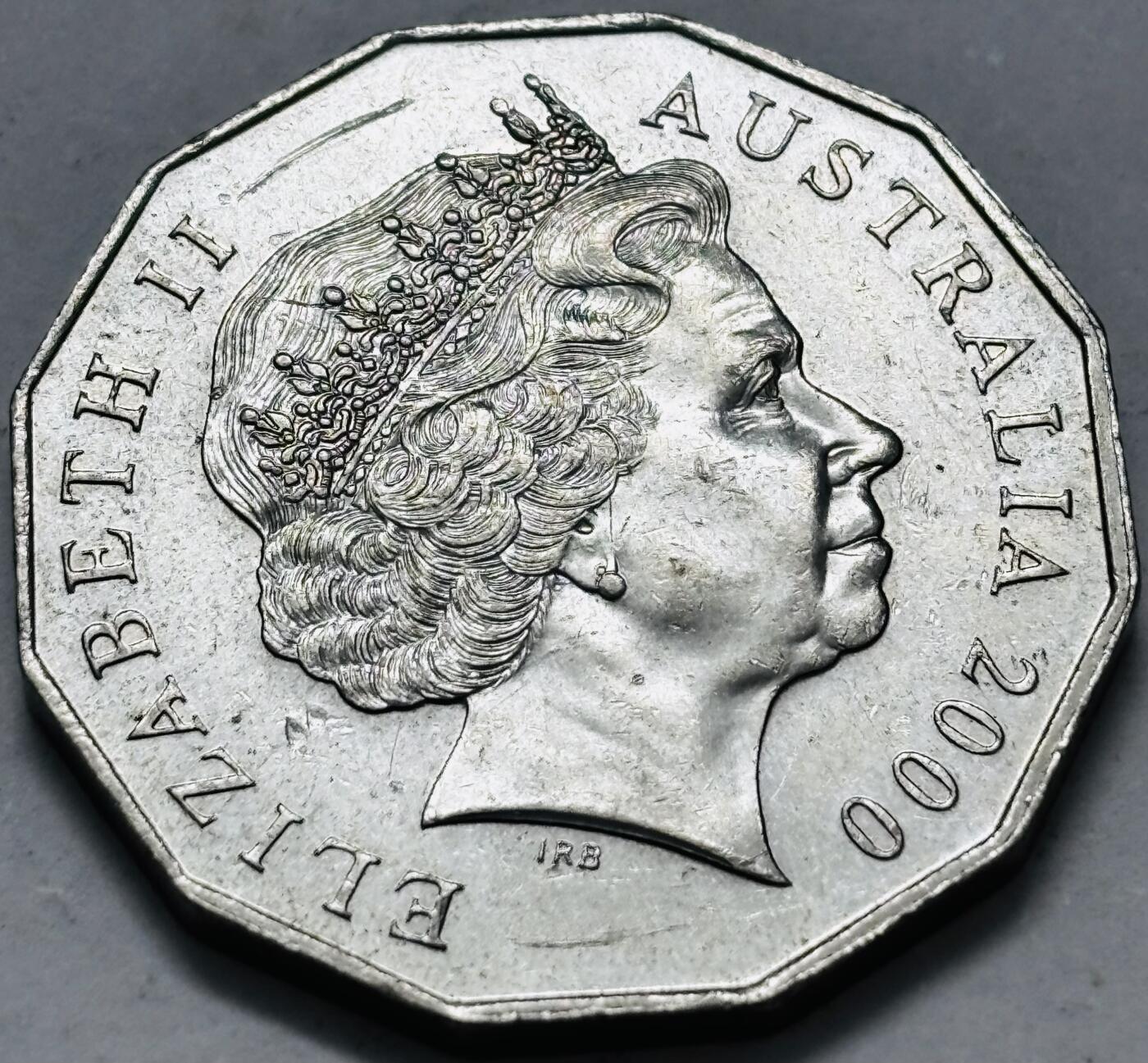 文馨钱币收藏 2026新年第五场（第 291 场）【长期接代拍品】 好品 2000年澳大利亚千禧年50分多边形纪念币